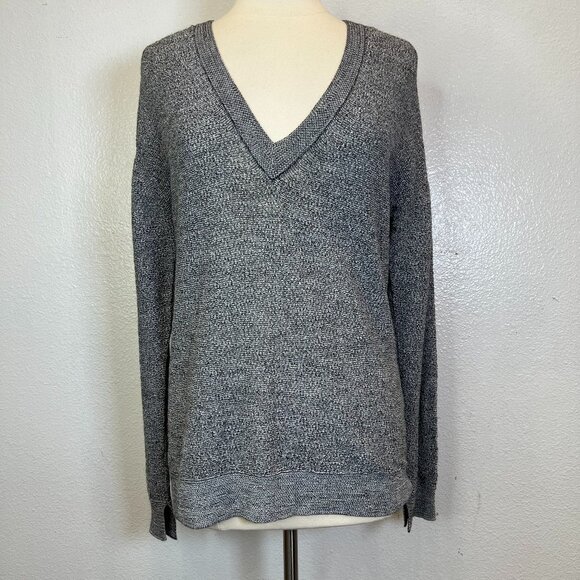 Zadig & Voltaire Apple Alpaca Blend Knit Sweater Gray Long Sleeve V-Neck No Size - Picture 1 of 8